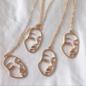 RESTOCKED! open face necklace (buy 1 get two free!!!)